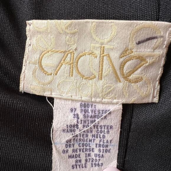 Cache Snakeskin Print Dress Size 4 | Made in USA | Y2K Bodycon Mini | Party - Picture 8 of 8